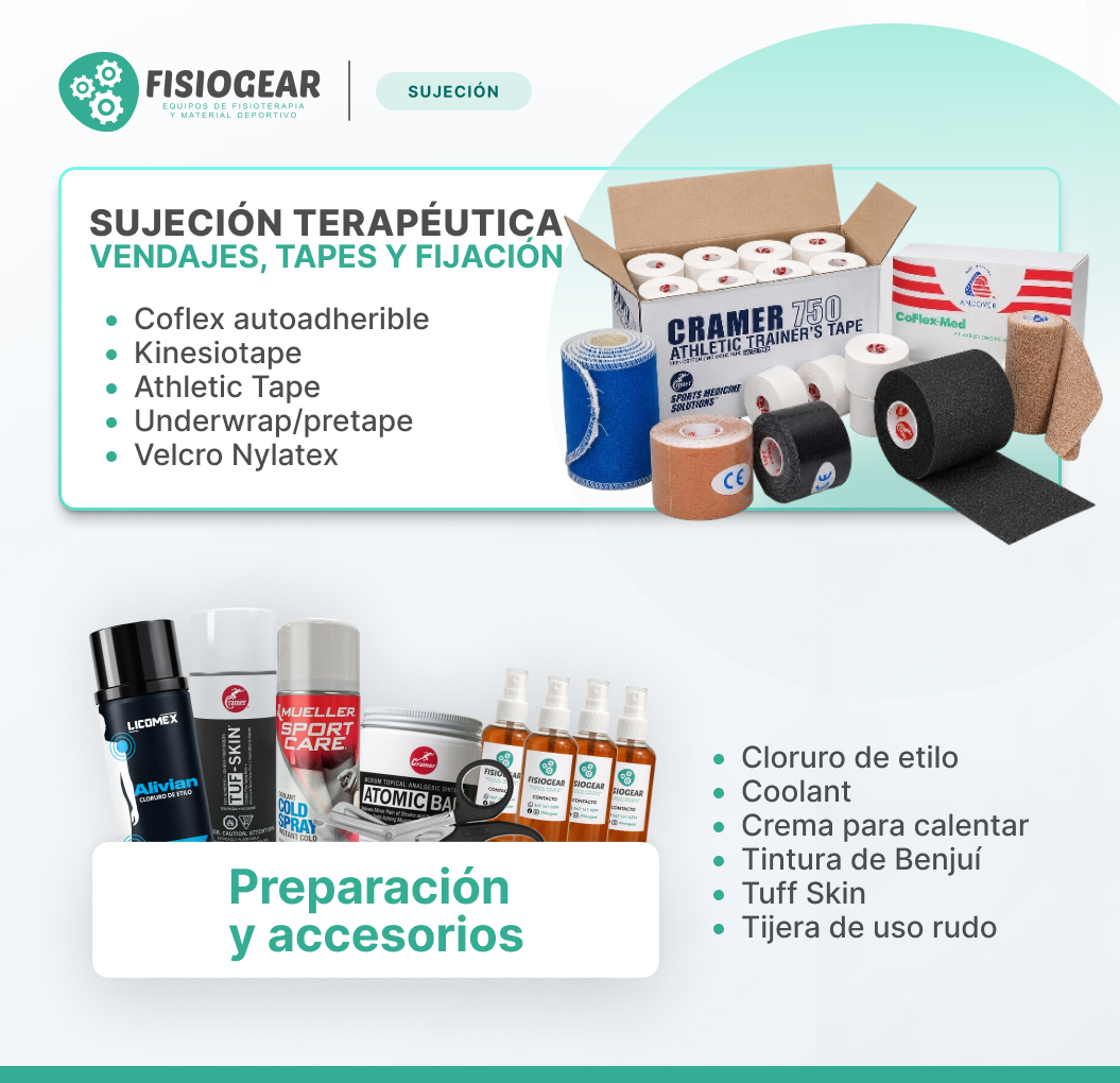 Catálogo de sujeción y vendajes Fisiogear